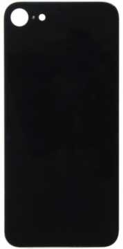 Vitre Arrière Cache Batterie Grand Trou iPhone SE 2020 (A2275 / A2298 / A2296) Noir No Logo